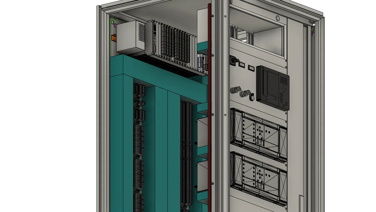 Secundaire- en telecompanelen voor 110kV-station Bolsward — detail 3